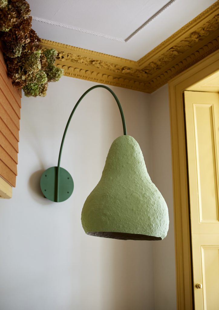 a pear shaped lamp