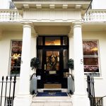Eaton Square front door with Christmas Wreath