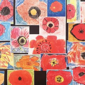 poppies made by a range of students